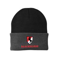 Knit Cap - Black and Grey